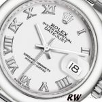 Rolex Datejust 279166 White Roman Numeral Dial Domed Bezel 28mm Lady Replica Watch - Image 2