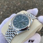 Rolex Datejust 126200 Olive Green Palm Motif Dial 36MM Unisex Replica Watch - Image 2