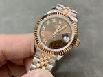 Rolex Datejust 28 Chocolate Index Steel & Rose Gold m279171 0009 Women's Watch - Image 4
