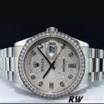 Rolex Day Date 118346 Silver Jubilee Diamond Dial 36mm Unisex Replica Watch - Image 3