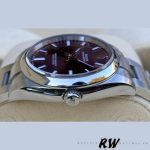 Rolex Oyster Perpetual Air-King 114200 Grape Red Index Dial 34mm Unisex Replica watch - Image 14