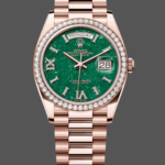 Rolex Day Date Oyster 36 mm Everose Gold Diamonds Bezel M128345RBR 0068