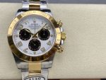 Rolex Daytona 116523 White Arabic Panda Dial 40mm Mens Replica Watch - Image 3