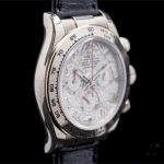 Rolex Daytona 116519 Black Leather strap Meteorite Dial 40mm Mens Replica Watch - Image 2