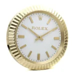 Rolex Presidential Classic Gold & White Wall Clock - Image 2
