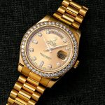 Rolex Day-Date 218348 Champagne Diamonds Dial 41MM Mens Replica Watch - Image 2