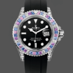 Rolex Yacht Master 40 Gem Set 126679SABR 0002 Black Dial Watch