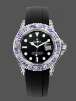 Rolex Yacht Master 40 Gem Set 126679SABR 0002 Black Dial Watch