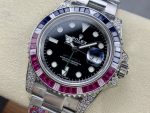 Rolex GMT Master II 126710BLRO Black Dial Diamond Case 40MM Men's Watch - Image 5