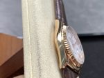 Rolex Day Date 36 White Dial 118135 0064 Brown Leather Watch - Image 8