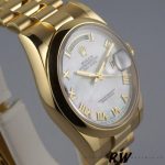 Rolex Day-Date 118208 Mother of Pearl Roman Numeral Dial 36mm Unisex Replica Watch - Image 3