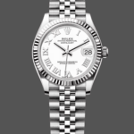 Rolex Datejust 31 White Roman Dial Fluted Bezel Jubilee 278274 0010 Ladies Watch