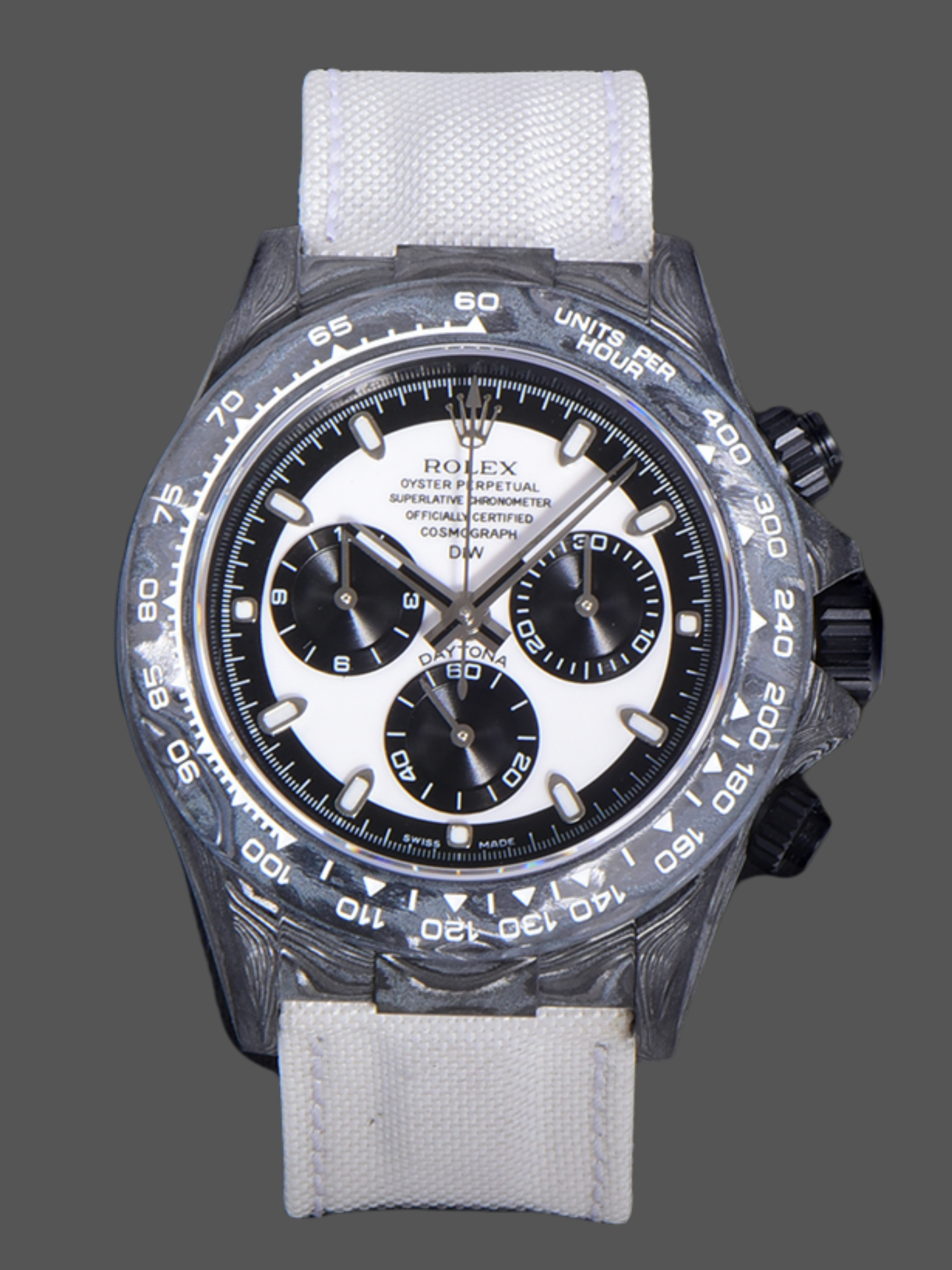 58C6EC1D-CB79-B587-2E36-9D553DD6FF8E Rolex Daytona Cosmograph DIW Watch Factory Movement Designer 40 Carbonfiber - Image 1