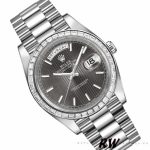 Rolex Day-Date 228396TBR Dark Rhodium Grey Dial Diamond Bezel 40mm Mens Replica Watch - Image 2