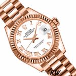 Rolex Datejust 279175 White Roman Numeral Dial Fluted Bezel 28mm Lady Replica Watch - Image 2
