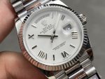 Rolex Day Date 36 White Dial Fluted Bezel White Gold m128239 0059 President Watch - Image 4