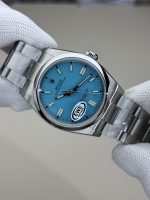 2024 Rolex Oyster Perpetual 126000 Stainless Steel Baby Blue Dial Replica Watch - Image 5