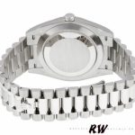 Rolex Day-Date 228239 Silver Quadrant Motif Roman Dial Fluted Bezel 40mm Mens Replica Watch - Image 6