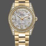 Rolex Day-Date 118388 Diamond Bezel Meteorite Dial 36MM Unisex Replica Watch