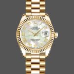 Rolex Datejust 179178 Mother of Pearl White Dial Dial Yellow Gold 26MM Lady Replica Watch