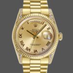 Rolex Day-Date 118338 Champagne Dial Roman Numerals 36mm Unisex Replica Watch