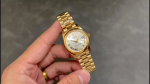 Rolex Datejust 31 Silver VI Daimond Dial 18k Yellow Gold Watch 178248 - Image 2