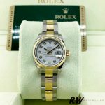 Rolex Datejust 179163 White Diamond Dial Domed Dezel 26MM Lady Replica Watch - Image 2