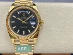 Rolex Day Date 40mm Yellow Gold President Black Dial m228238 0067 - Image 3