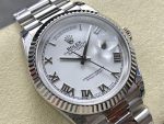 Rolex Day Date 36 White Dial Platinum President Bracelet m128236 0017 - Image 4