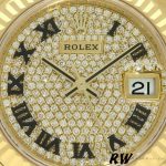 Rolex Datejust 279178 Diamond Pave Dial Yellow Gold 28mm Lady Replica Watch - Image 4
