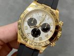 Rolex Cosmograph Daytona Yellow Gold Case Silver Dial 116518 Men's Watch - Image 5