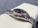Rolex Datejust Lady 31 Rose Gold Steel Slate Roman Diamond VI Dial & Diamond Bezel Jubilee Bracelet 278381RBR - Image 8