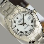 Rolex Pearlmaster 80319 White Roman Dial 29MM Lady Replica Watch - Image 3