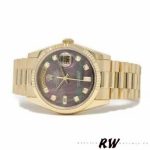 Rolex Day-Date 118238 Dark Mother of Pearl 36mm Unisex Replica Watch - Image 3