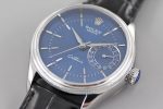 Rolex Cellini Date 50519 Blue Dial Blue Leather Strap 39MM Mens Replica Watch - Image 14