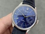Rolex Cellini Date 50519 Blue Dial Blue Leather Strap 39MM Mens Replica Watch - Image 5