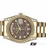Rolex Day-Date 118388 Mother of Pearl Jubilee Diamond Dial 36mm Unisex Replica Watch - Image 4