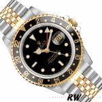 Rolex GMT-Master II 16713LN Oystersteel Yellow Gold Black Dial 40MM Mens Replica Watch - Image 3