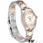 Rolex Datejust 179161 Stainless Steel and Everose Gold White Diamond Dial 26MM Lady Replica Watch - Image 2