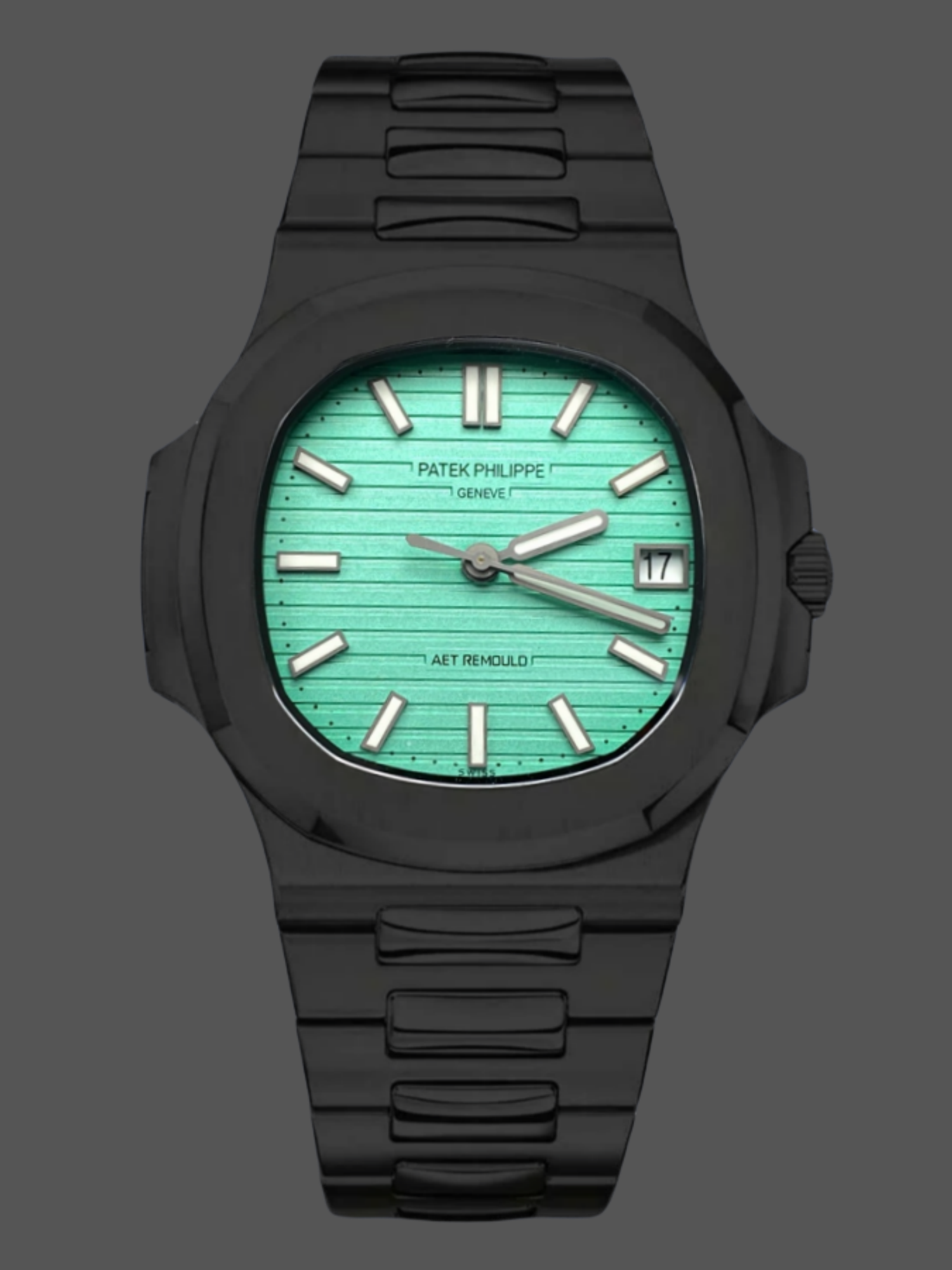 5FF0A742-DAB6-A300-1D2D-77B067122521 Patek Philippe Nautilus 5711 AET Green Dial Black Ceramic 40mm Men's Watch - Image 1