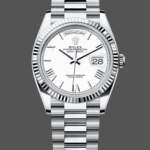 Rolex Day Date 36 White Dial Platinum President Bracelet m128236 0017