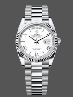 Rolex Day Date 36 White Dial Platinum President Bracelet m128236 0017