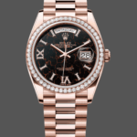 Rolex Day-Date 128345RBR Eisenkiesel dial Everose Gold 36MM Unisex Replica Watch