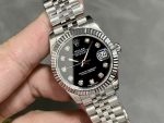 Rolex Datejust m178274 Black Diamond Dial Fluted Bezel 31MM Lady Replica Watch - Image 4