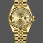 Rolex Datejust 279178 Champagne Diamond Dial Yellow Gold 28mm Lady Replica Watch