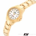 Rolex Yacht-Master 169628 Yellow Gold White Dial 29MM Lady Replica Watch - Image 3