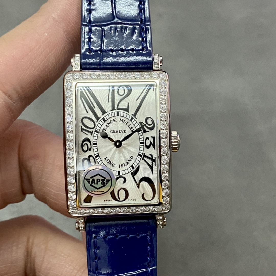 629895D6-5F85-3761-A594-2027784E40FA Franck Muller Long Island Quartz Diamond Blue Dial 952QZD1R(AC) - DB - Image 1