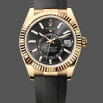 Rolex Sky Dweller m336238 0002 Yellow Gold Black Dial 42mm Mens Replica Watch