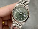 Rolex Datejust 36mm Fluted Bezel Green Palm Index Dial Jubilee 126234 0047 - Image 5
