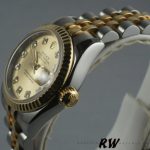 Rolex Datejust 179173 Champagne Diamond Dial Fluted Bezel 26MM Lady Replica Watch - Image 5